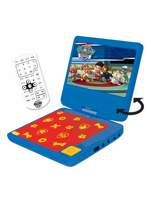 Paw Patrol Reproductor de DVD puertoátil Pantalla giratoria de 7 con puerto USB y auriculares - Kiabi