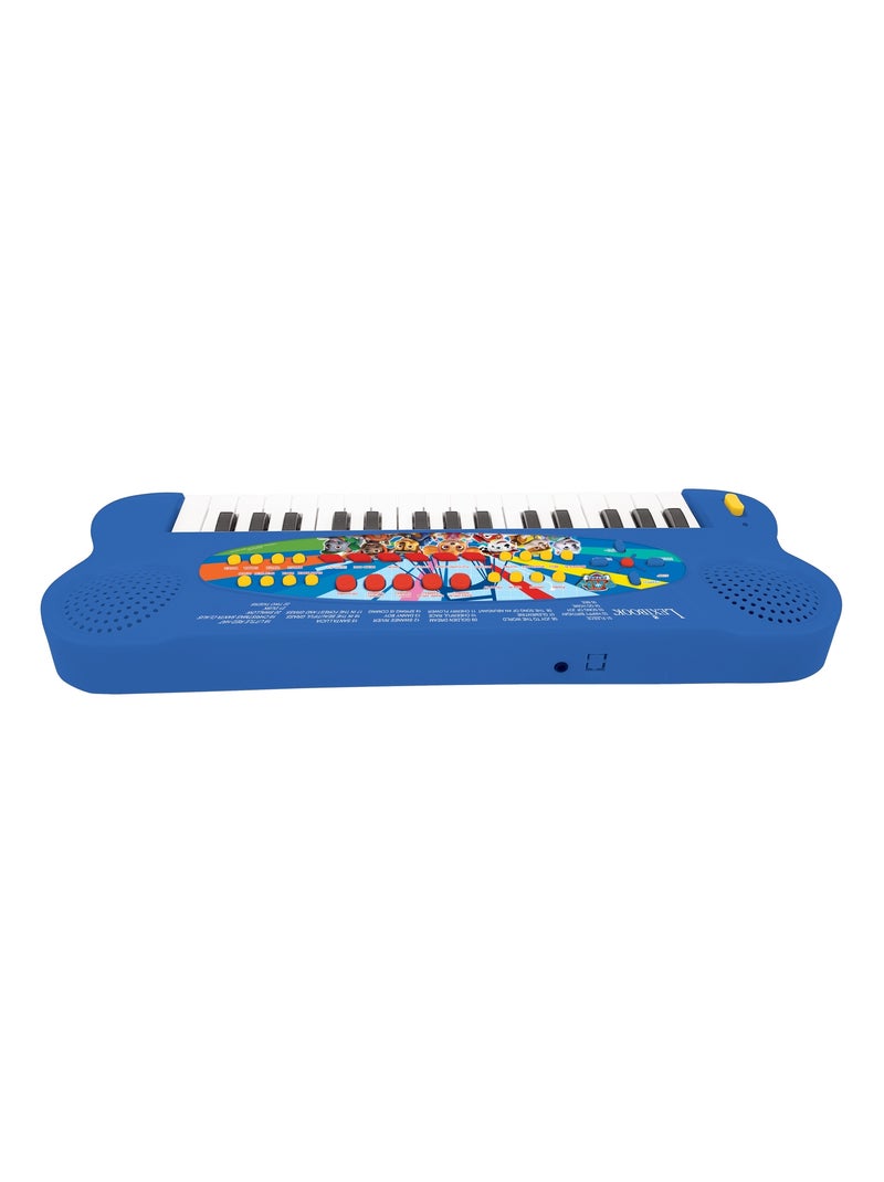 Paw Patrol Teclado Piano Electrónico con Micrófono (32 teclas) Azul - Kiabi