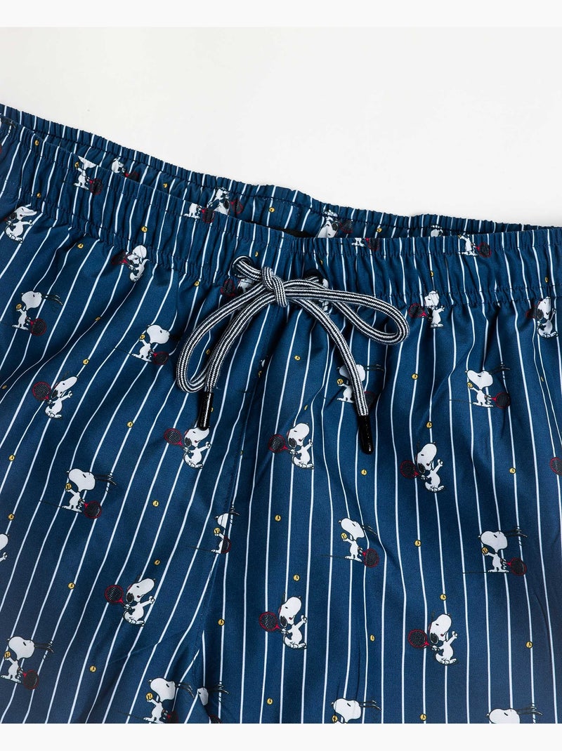 PEANUTS Bañador Snoopy Tennis para Hombre Azul marino - Kiabi