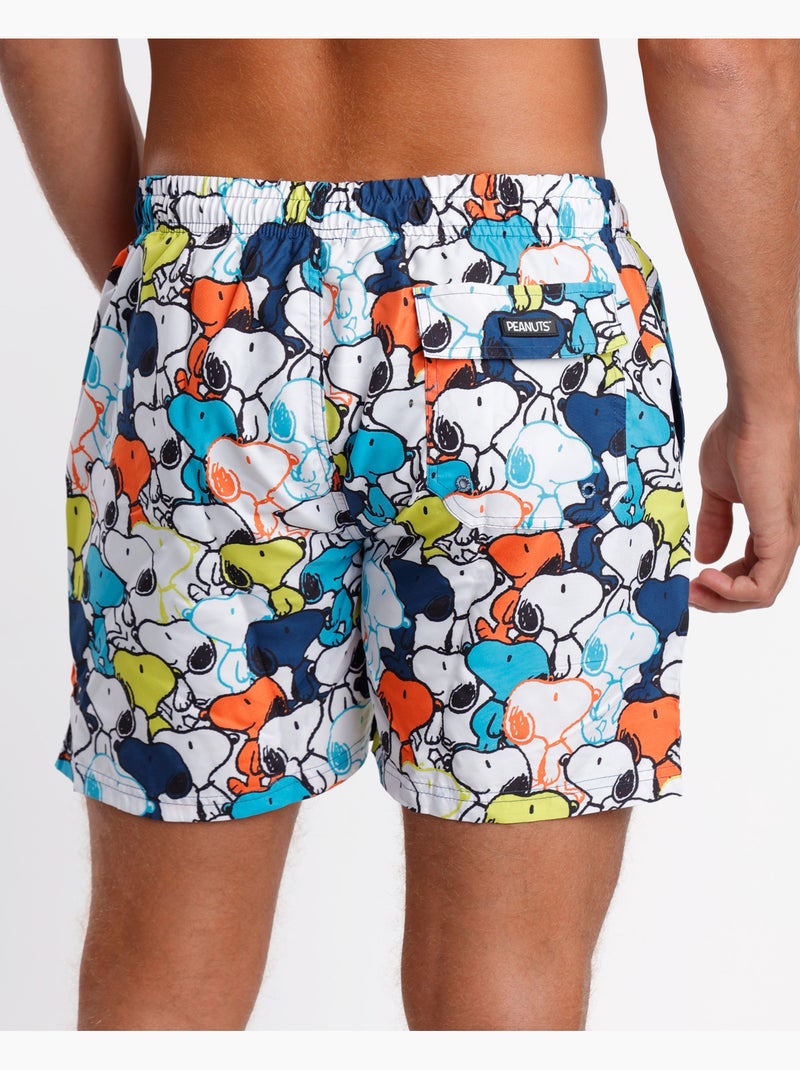PEANUTS Bañador Snoopy Walk Away Hombre Multicolor - Kiabi