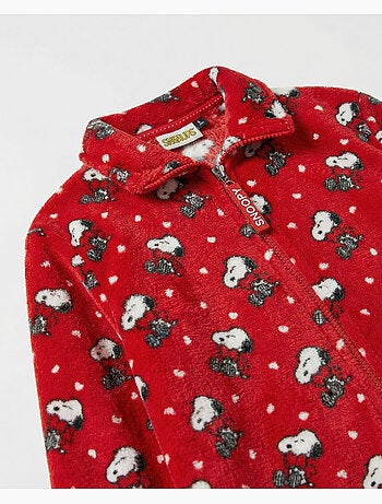 PEANUTS Bata Calentita Manga Larga Love Snoopy para Niña