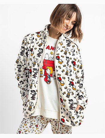 PEANUTS Bata Calentita Manga Larga Meet Up para Mujer