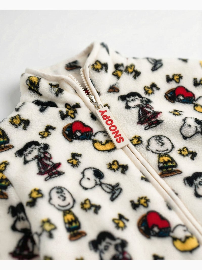 PEANUTS Bata Calentita Manga Larga Meet Up para Niña Crudo - Kiabi