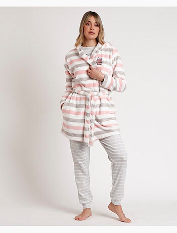 PEANUTS Bata Manga Larga Calentita Snoopy & Friends para Mujer