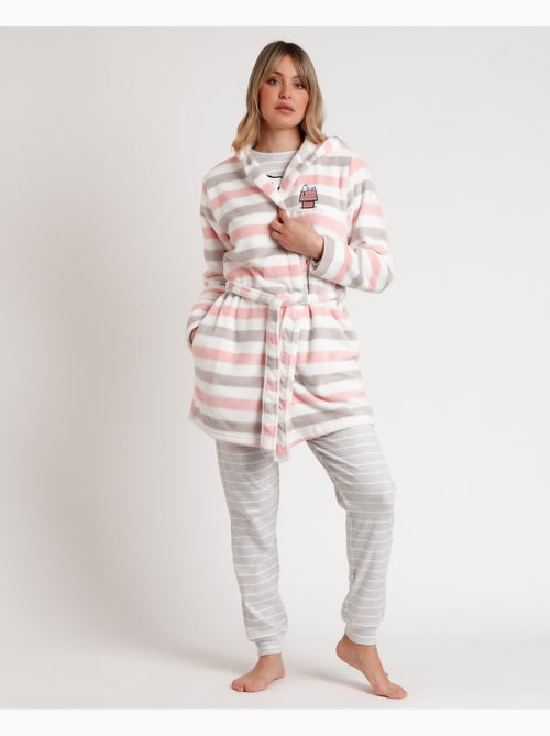 PEANUTS Bata Manga Larga Calentita Snoopy & Friends para Mujer - Kiabi PEANUTS Bata Manga Larga Calentita Snoopy & Friends para Mujer - Kiabi