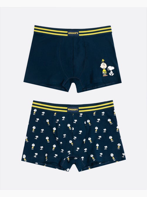 PEANUTS Calzoncillo/Bóxer Charlie & Snoopy para Hombre, (Caja de 2 unidades) - Kiabi PEANUTS Calzoncillo/Bóxer Charlie & Snoopy para Hombre, (Caja de 2 unidades) - Kiabi
