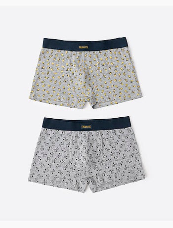 PEANUTS Calzoncillo/Boxer Classic Peanuts para Hombre, (Caja de 2 unidades)