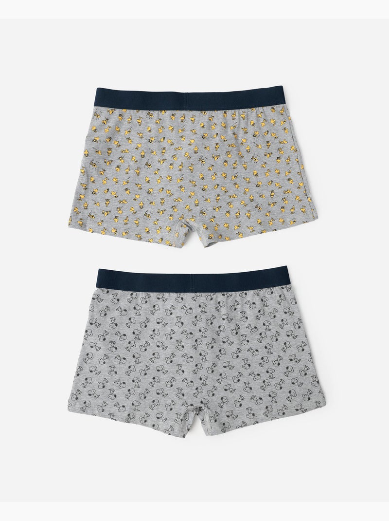 PEANUTS Calzoncillo/Boxer Classic Peanuts para Hombre, (Caja de 2 unidades) Multicolor - Kiabi