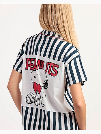 PEANUTS Camisola Manga Corta Love Sailor para Mujer