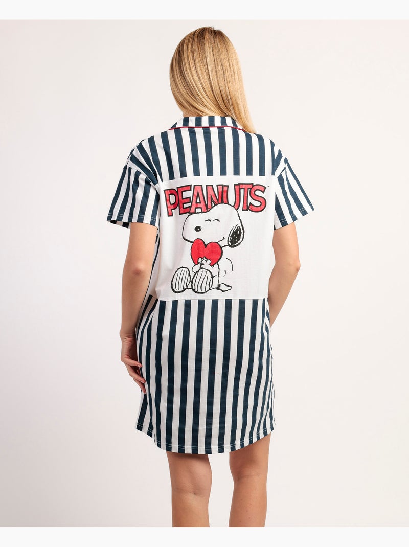 PEANUTS Camisola Manga Corta Love Sailor para Mujer Azul marino - Kiabi