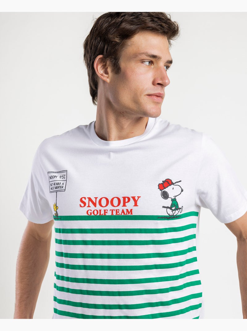 PEANUTS Pijama Manga Corta Golf Team para Hombre Verde - Kiabi