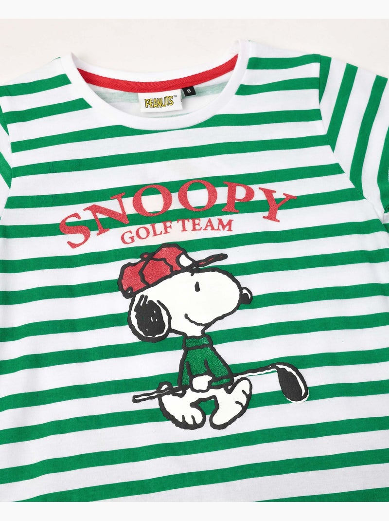 PEANUTS Pijama Manga Corta Golf Team para Niña Verde - Kiabi
