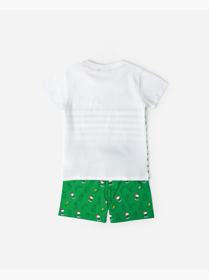 PEANUTS Pijama Manga Corta Golf Team para Niño Verde - Kiabi