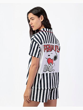 PEANUTS Pijama Manga Corta Love Sailor para Mujer