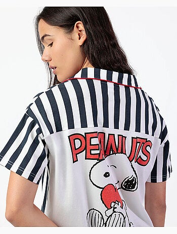 PEANUTS Pijama Manga Corta Love Sailor para Mujer