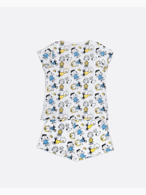 PEANUTS Pijama Manga Corta Party Friends para Niña - Kiabi PEANUTS Pijama Manga Corta Party Friends para Niña - Kiabi