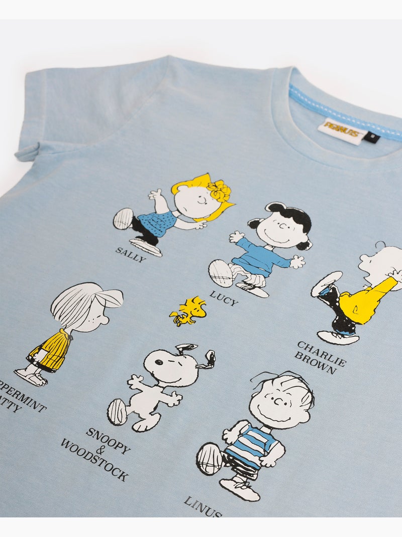 PEANUTS Pijama Manga Corta Party Friends para Niño Azul - Kiabi