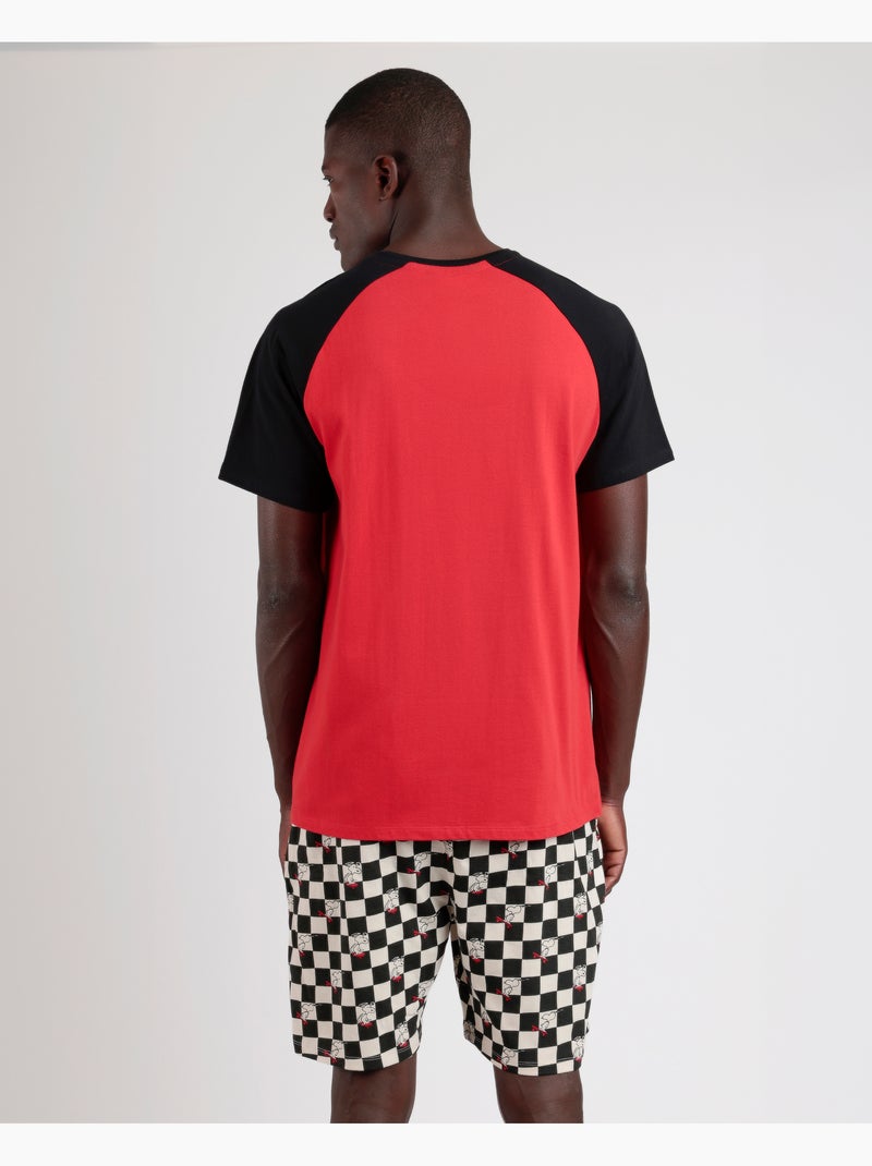 PEANUTS Pijama Manga Corta Skate Is Not A Crime para Hombre Rojo - Kiabi