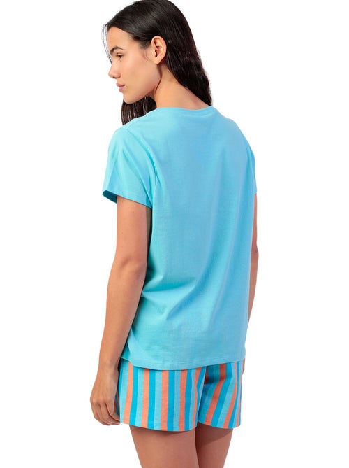 PEANUTS Pijama Manga Corta Snoopy Van para Mujer - Kiabi