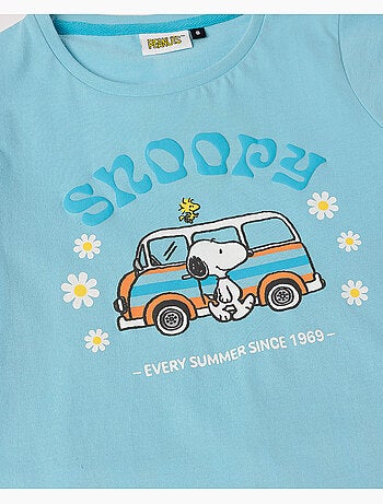 PEANUTS Pijama Manga Corta Snoopy Van para Niña