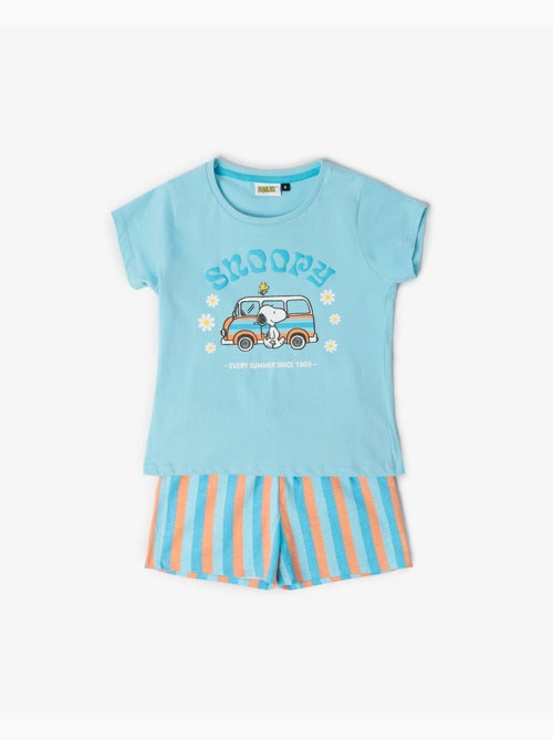 PEANUTS Pijama Manga Corta Snoopy Van para Niña - Kiabi PEANUTS Pijama Manga Corta Snoopy Van para Niña - Kiabi