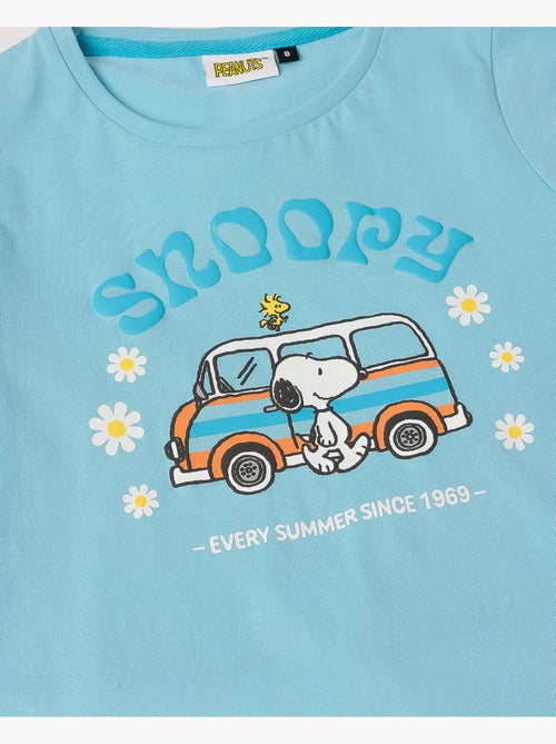 PEANUTS Pijama Manga Corta Snoopy Van para Niña - Kiabi PEANUTS Pijama Manga Corta Snoopy Van para Niña - Kiabi