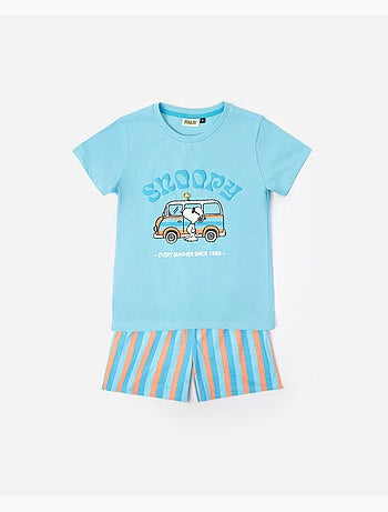PEANUTS Pijama Manga Corta Snoopy Van para Niño