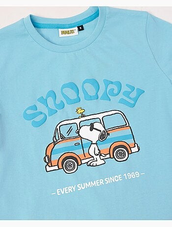 PEANUTS Pijama Manga Corta Snoopy Van para Niño