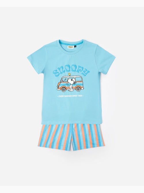 PEANUTS Pijama Manga Corta Snoopy Van para Niño - Kiabi PEANUTS Pijama Manga Corta Snoopy Van para Niño - Kiabi
