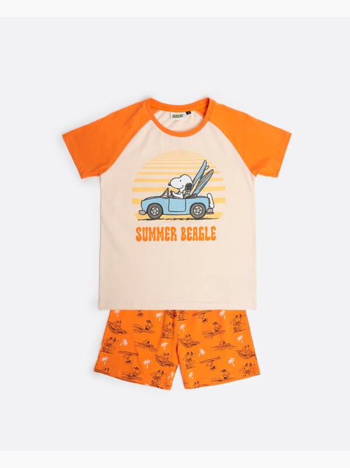 PEANUTS Pijama Manga Corta Summer Beagle para Niño - Kiabi PEANUTS Pijama Manga Corta Summer Beagle para Niño - Kiabi