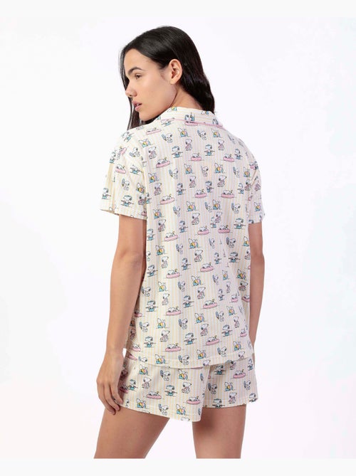 PEANUTS Pijama Manga Corta Summer Break para Mujer - Kiabi PEANUTS Pijama Manga Corta Summer Break para Mujer - Kiabi