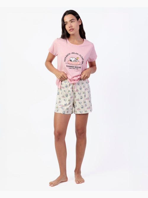 PEANUTS Pijama Manga Corta Summer Break para Mujer - Kiabi