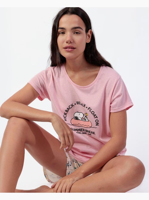 PEANUTS Pijama Manga Corta Summer Break para Mujer - Kiabi