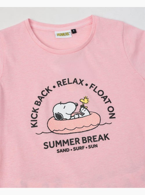 PEANUTS Pijama Manga Corta Summer Break para Niña - Kiabi PEANUTS Pijama Manga Corta Summer Break para Niña - Kiabi