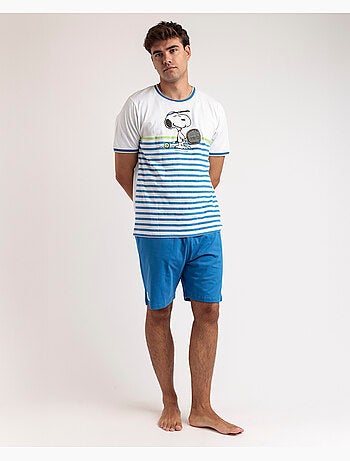 PEANUTS Pijama Manga Corta Tennis Club para Hombre