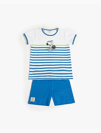 PEANUTS Pijama Manga Corta Tennis Club para Niño