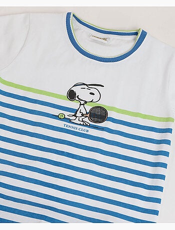 PEANUTS Pijama Manga Corta Tennis Club para Niño