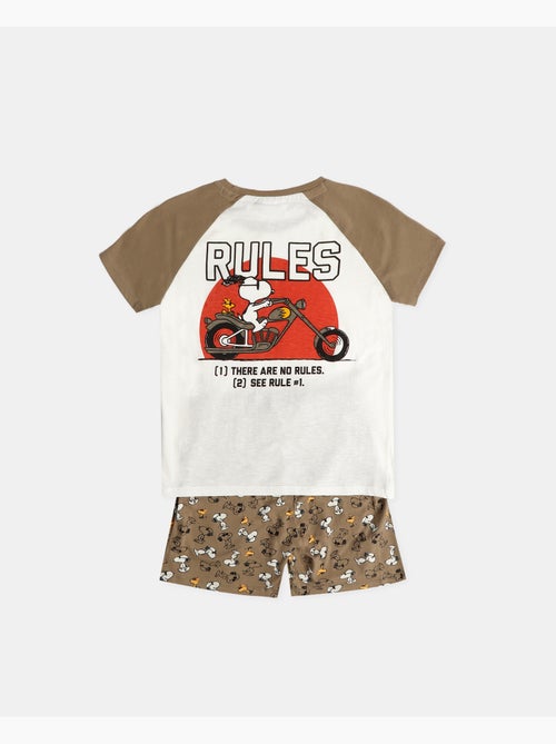PEANUTS Pijama Manga Corta There are No Rules para Niño - Kiabi PEANUTS Pijama Manga Corta There are No Rules para Niño - Kiabi