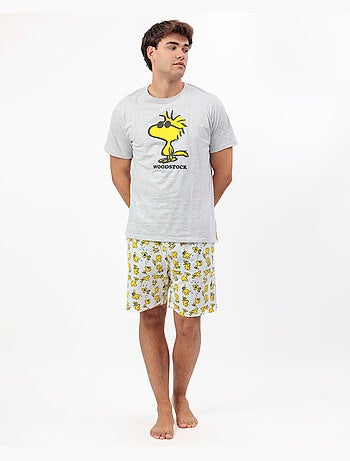 PEANUTS Pijama Manga Corta Woodstock para Hombre