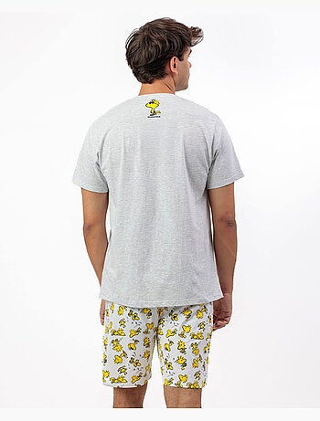 PEANUTS Pijama Manga Corta Woodstock para Hombre