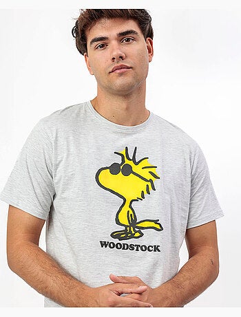 PEANUTS Pijama Manga Corta Woodstock para Hombre