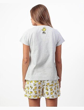 PEANUTS Pijama Manga Corta Woodstock para Mujer
