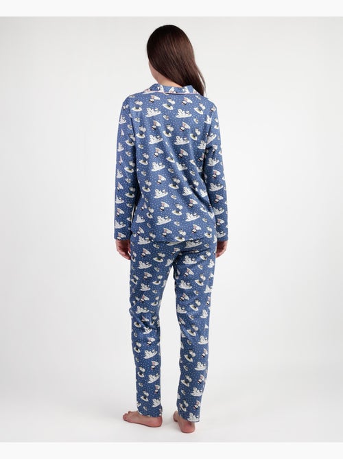 PEANUTS Pijama Manga Larga Abierto Snow Drift para Mujer - Kiabi PEANUTS Pijama Manga Larga Abierto Snow Drift para Mujer - Kiabi