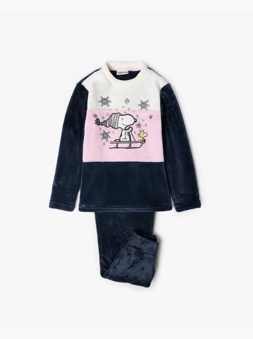 PEANUTS Pijama Manga Larga Calentito Snow Drift para Niña - Kiabi PEANUTS Pijama Manga Larga Calentito Snow Drift para Niña - Kiabi
