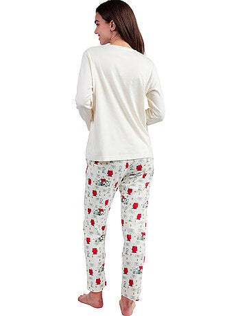 PEANUTS Pijama Manga Larga Classic Peanuts para Mujer