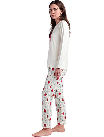 PEANUTS Pijama Manga Larga Classic Peanuts para Mujer