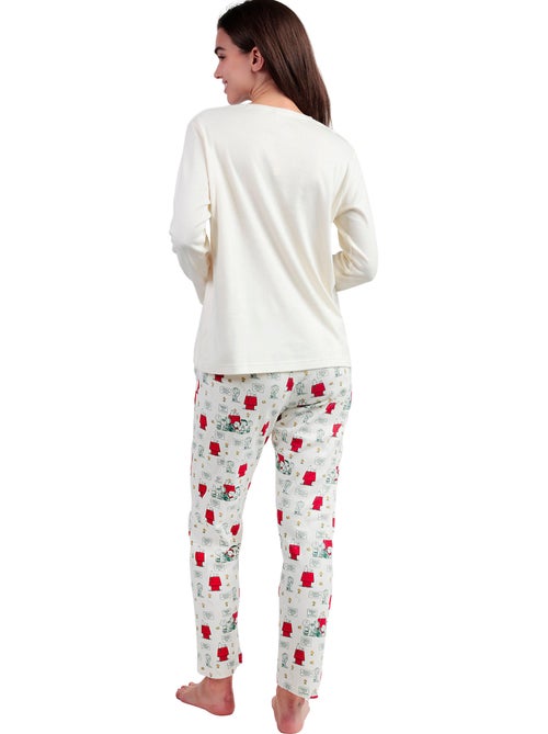 PEANUTS Pijama Manga Larga Classic Peanuts para Mujer - Kiabi PEANUTS Pijama Manga Larga Classic Peanuts para Mujer - Kiabi