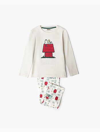 PEANUTS Pijama Manga Larga Classic Peanuts para Niña