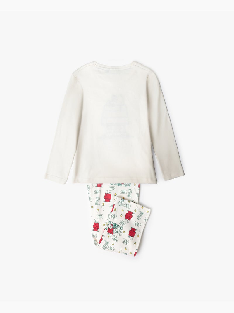 PEANUTS Pijama Manga Larga Classic Peanuts para Niña Crudo - Kiabi