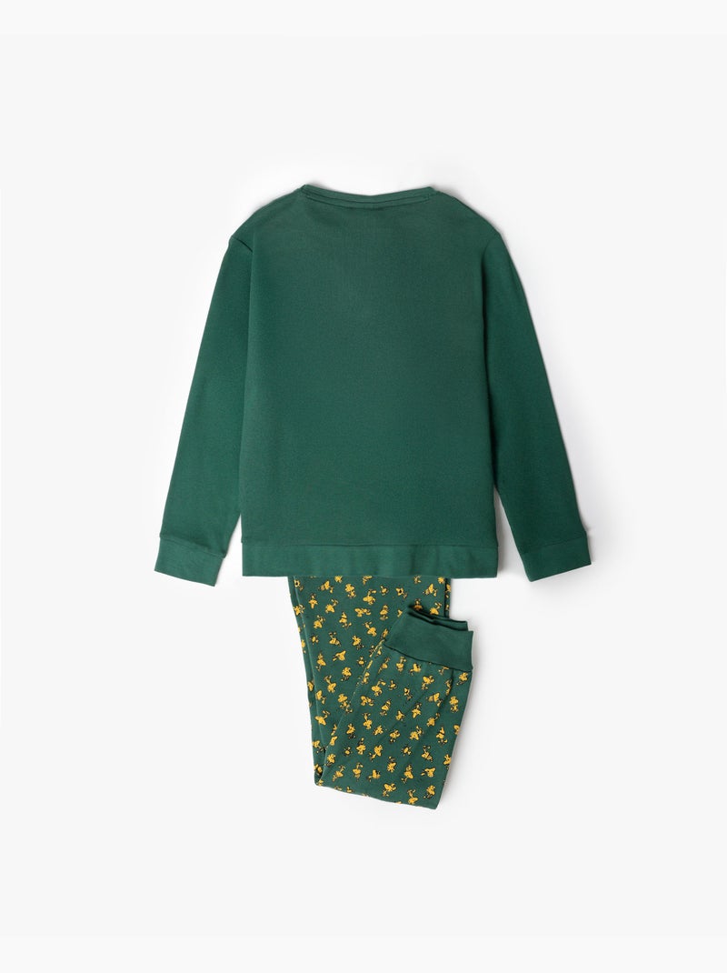 PEANUTS Pijama Manga Larga Classic Peanuts para Niño Verde - Kiabi